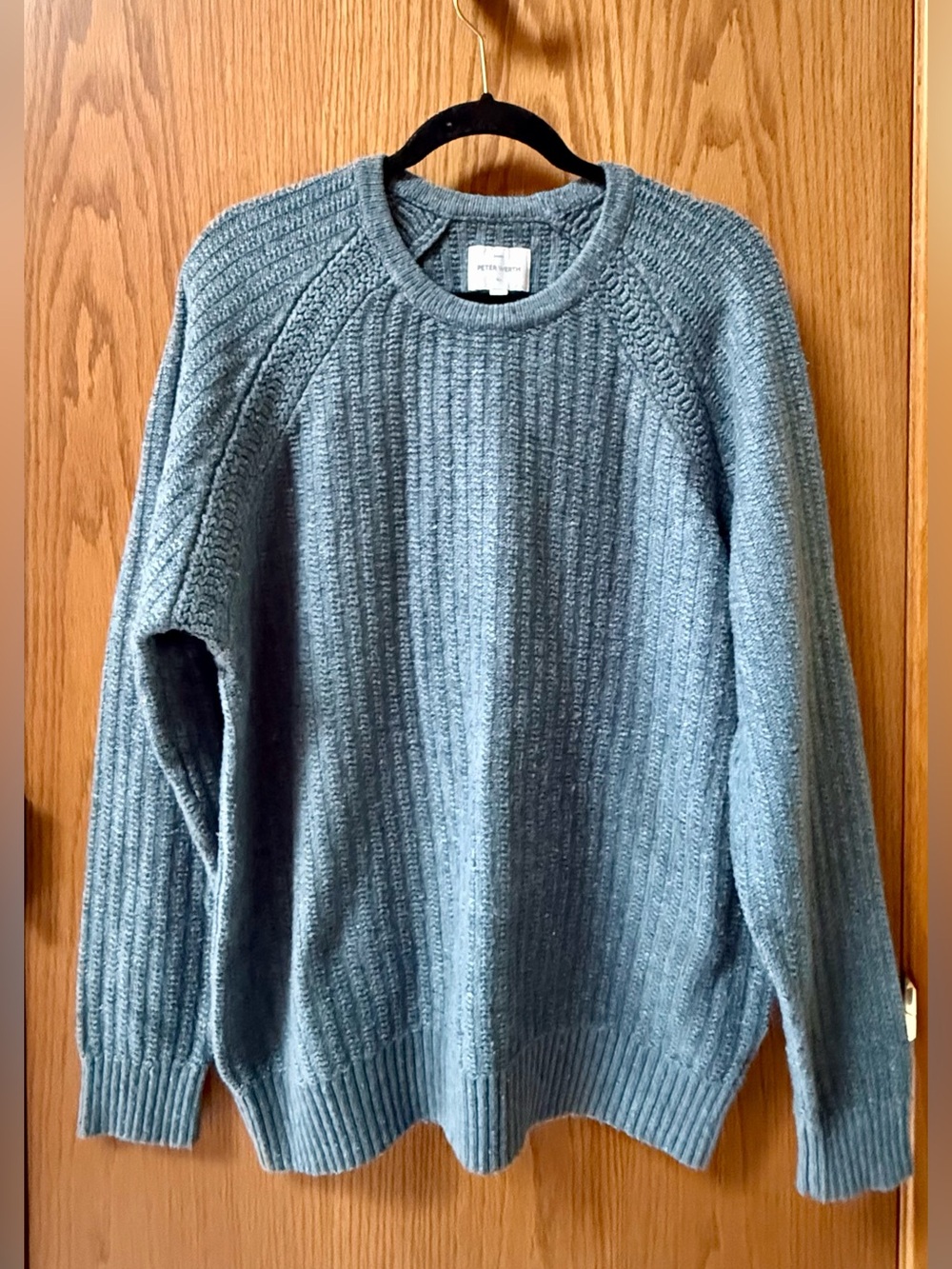 Peter Werth Men's Crewneck Sweater in Blue